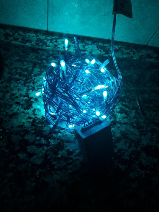 Luzes de Natal azuis 6,5m