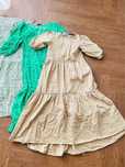 Zara 3x sukienki maxi midi lniana bawełniana wiskozowa d