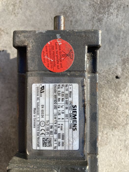 Serwomotor siemens 1fk7022-5ak71-1VA5