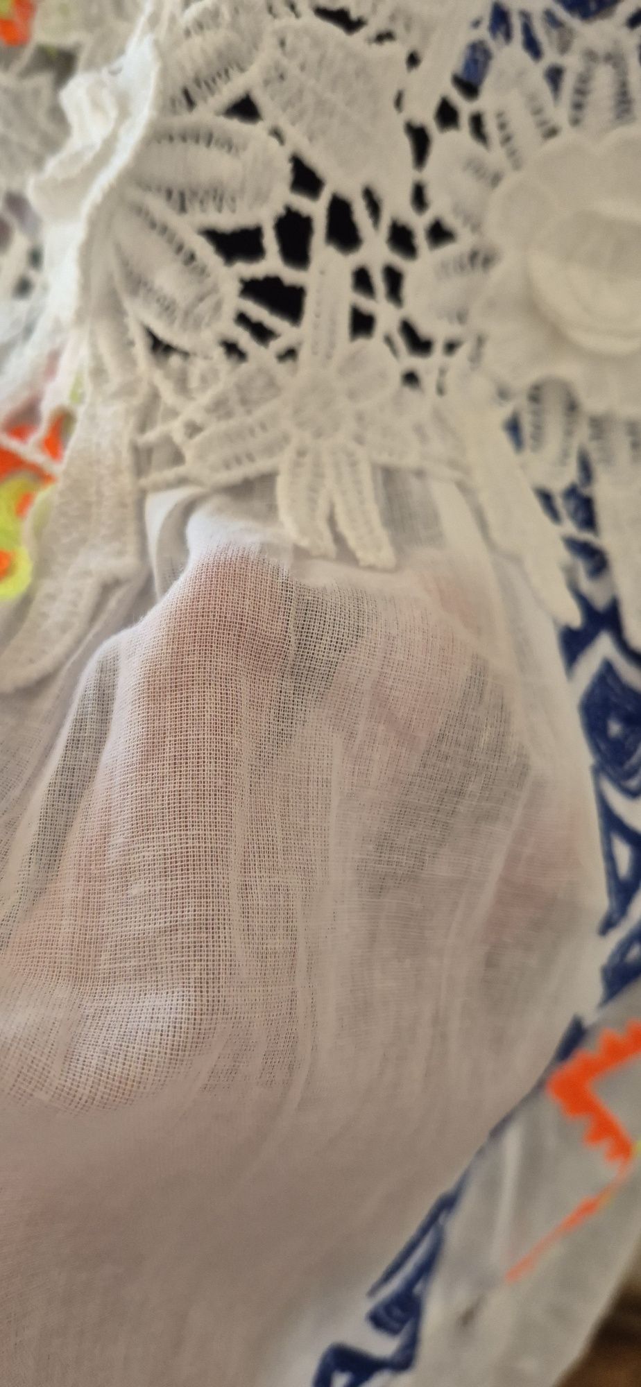 Kolorowa Sukienka na plażę Hiszpanka Plus Size uniwersalna