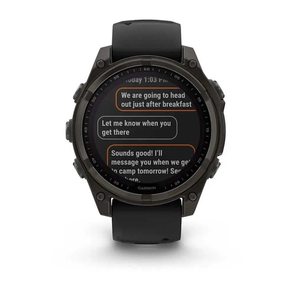Garmin Fenix 8 47мм Sapphire Solar карбоновий титановий 010-02906-11