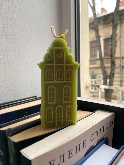 Свічка новорічна будиночок