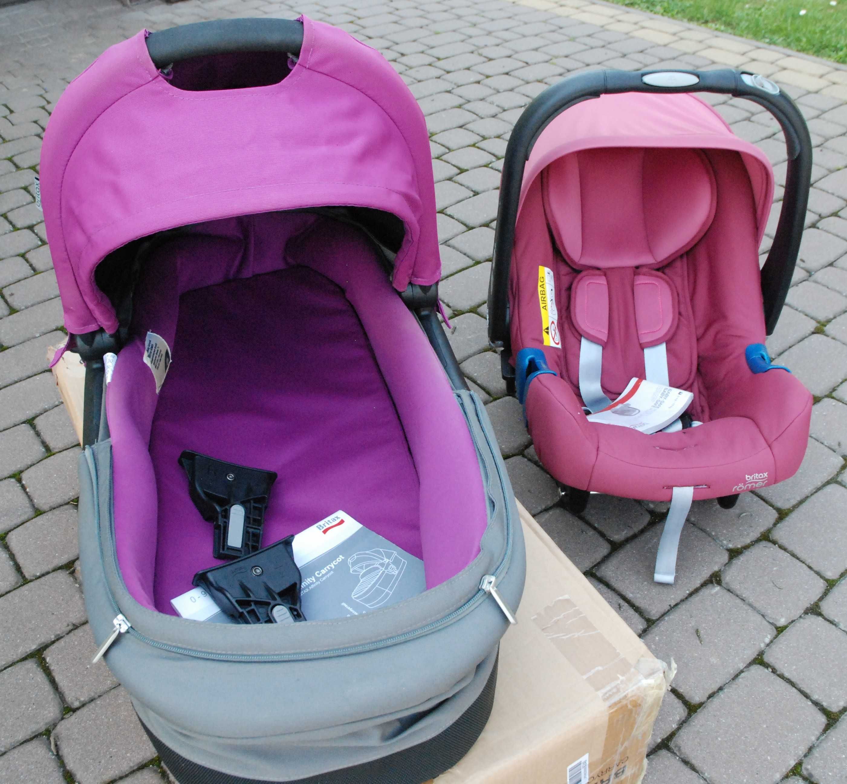 Wózek dziecięcy BRITAX B-Motion Czerwony Różowy Zestaw 3w1