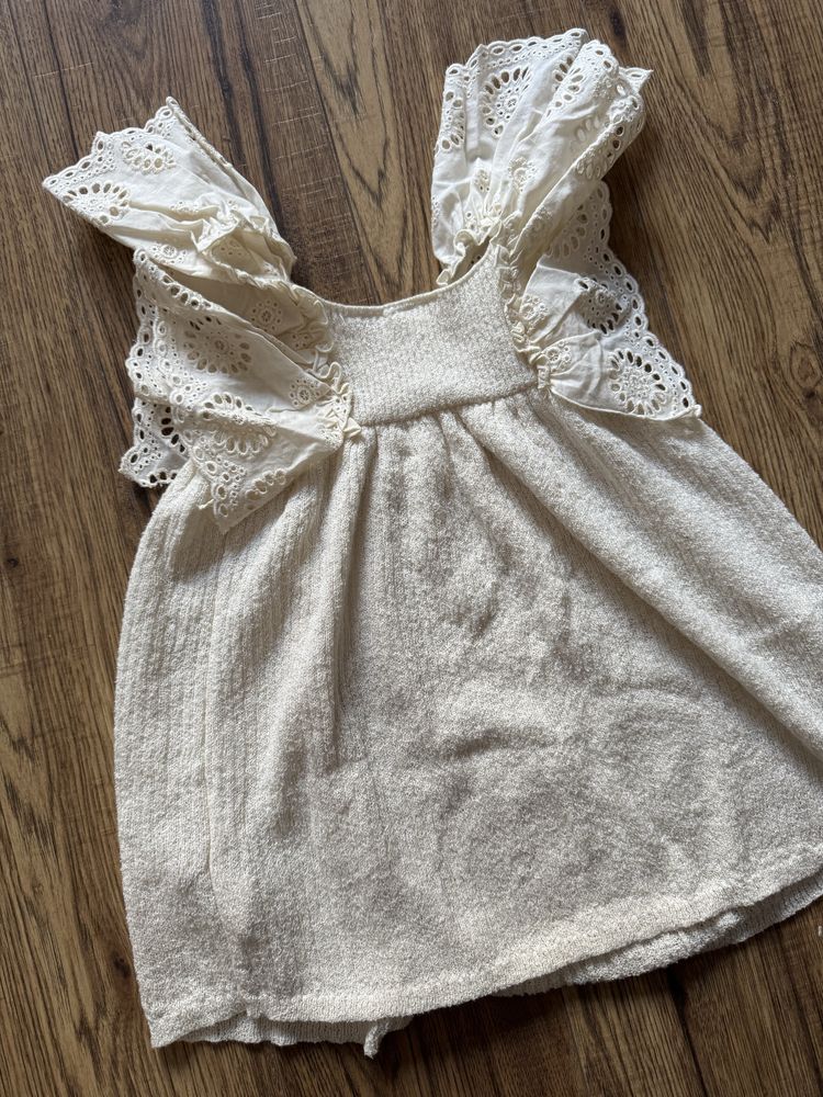 Zara sukienka boho ecru 92