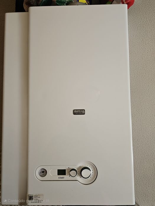 Caldeira RIELLO a gás painel digital