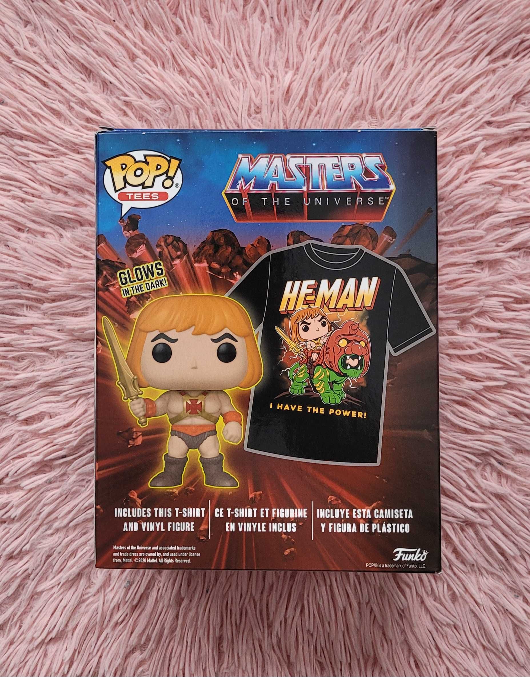 Funko POP Tees HE-MA HeMan Masters Of The Universe GITD Glows