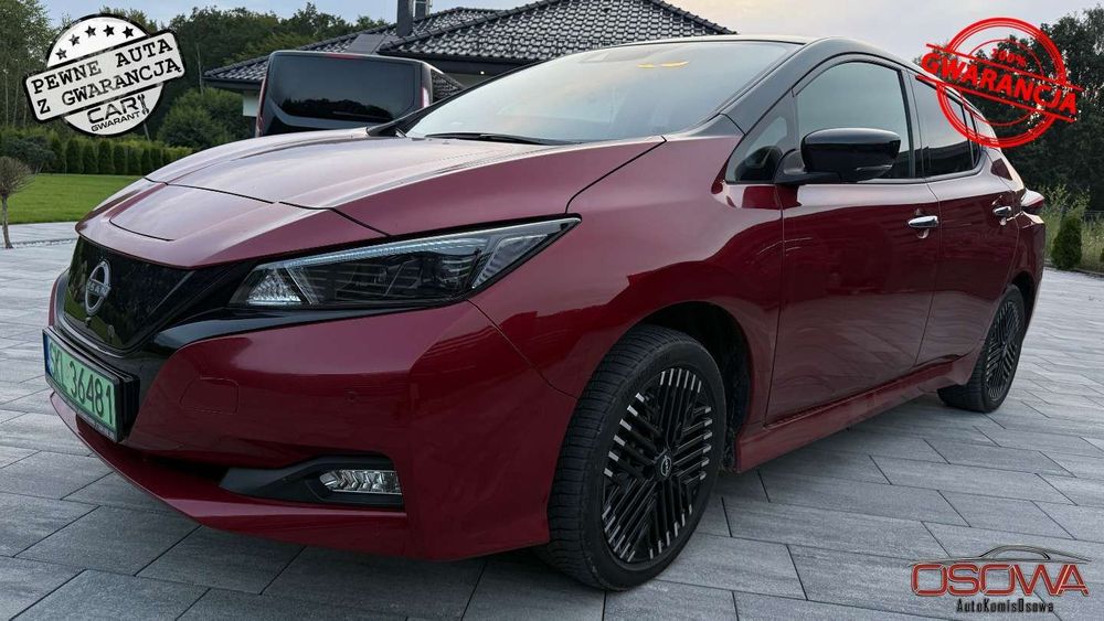 Nissan Leaf Bateria 62kwh full opcja wersja Tekna + zasieg 400 km okazja gwarancja