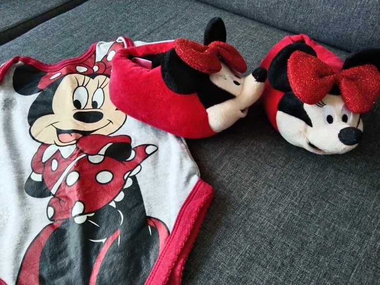 Micky Mouse body1 raz ubrane i kapciuszki nowe - w 1 cenie