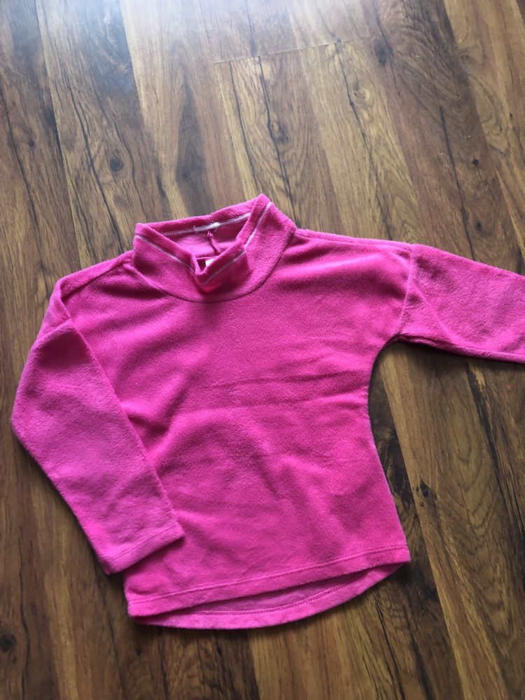 Sweter / Bluza polarowa różowa półgolf DECATHLON