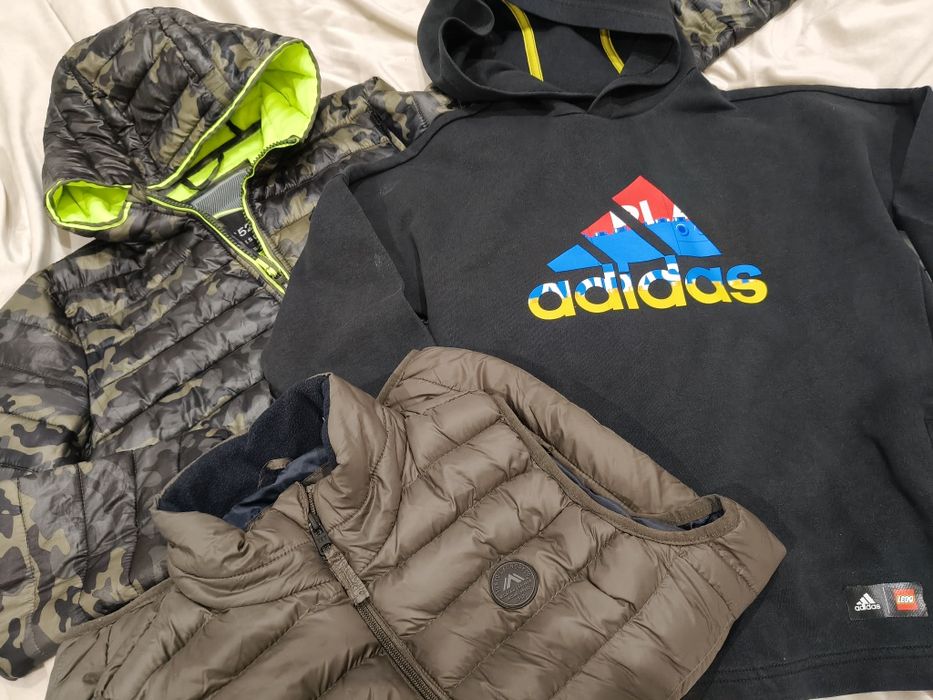 Bluza adidas LEGO kurtka pikowana Reserved dla chłopaka roz 152