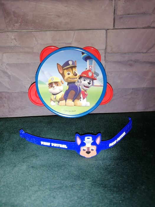 Psi Patrol tamburyn i opaska na rękę