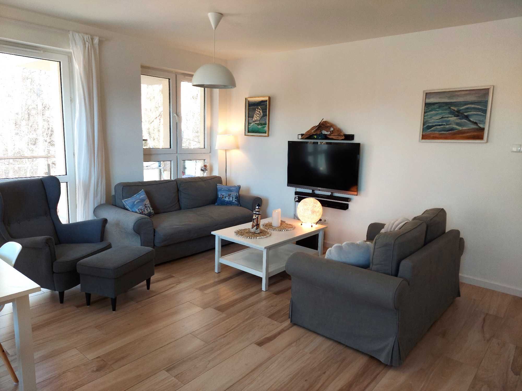 Apartament Morze Sztuki, noclegi, pokój, Jantar do wynajęcia (70.4m2)