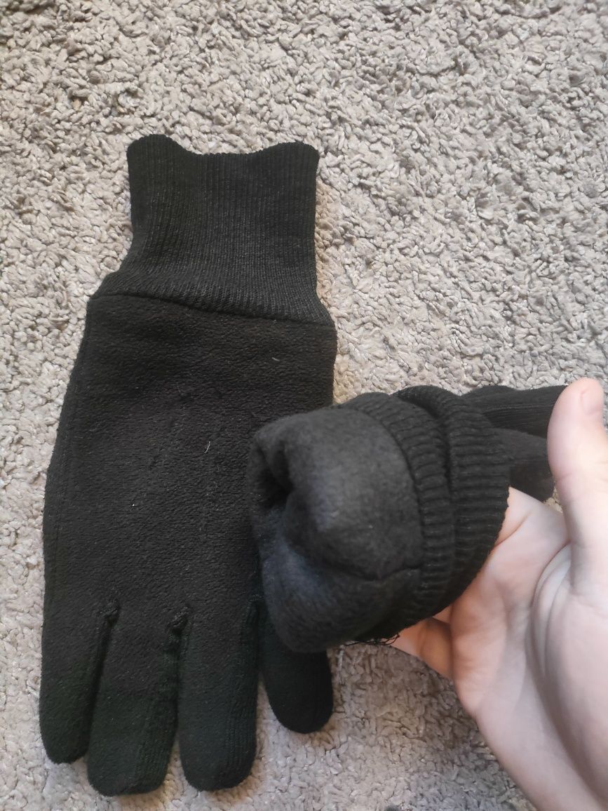 Rękawiczki zimowe męskie czarne