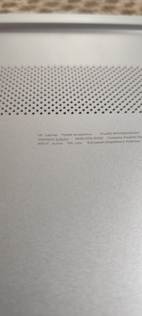 Laptop HP 15s-eq0017nw