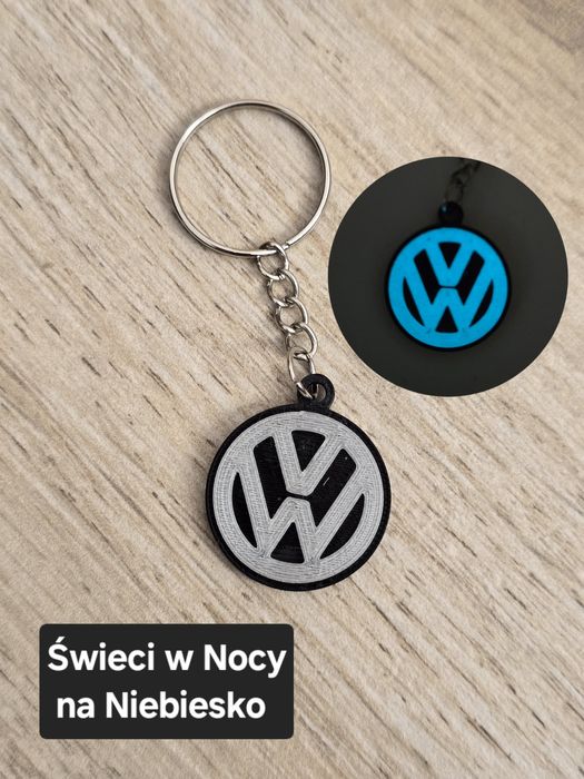 Breloczek Volkswagen - Świeci w Nocy! 3d -Druk3d fidget Keychain