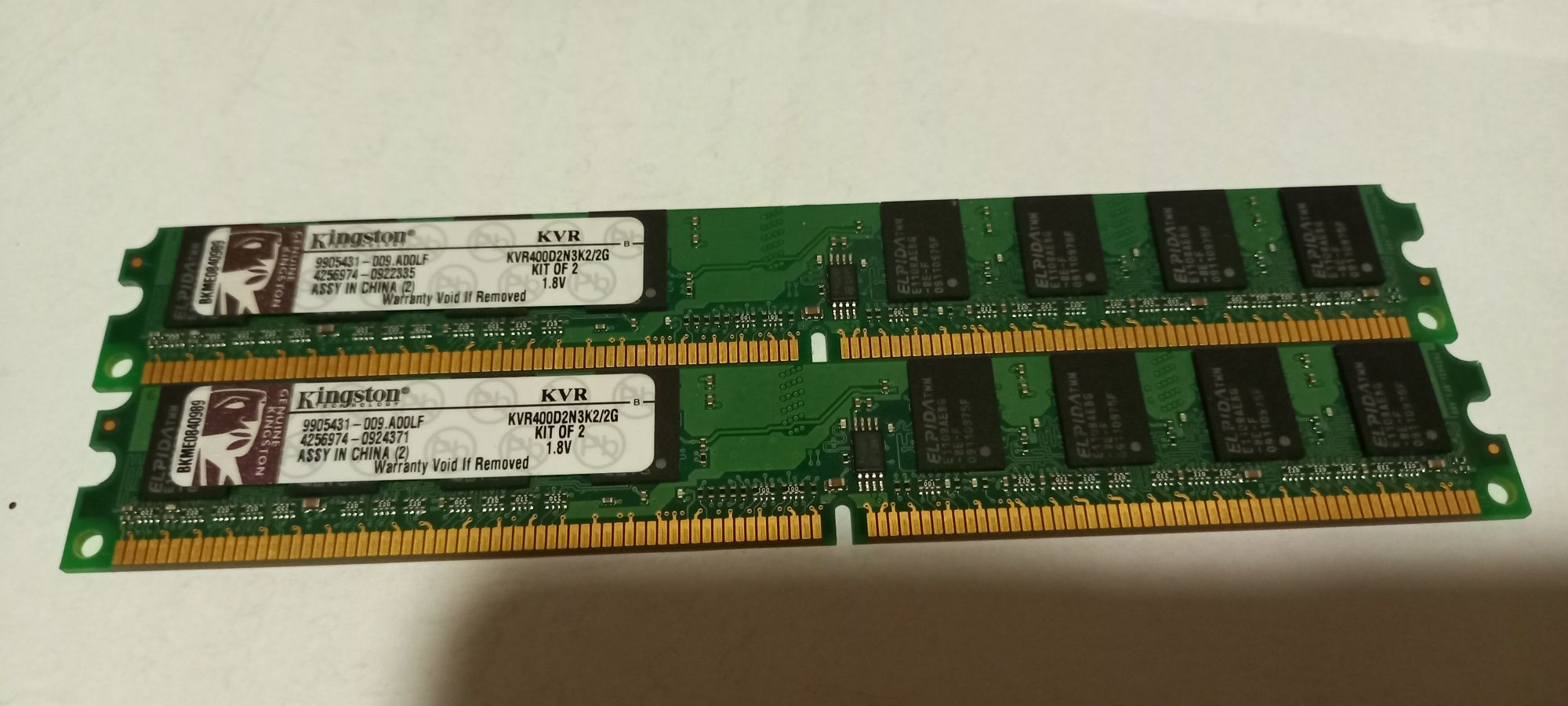 Pamięć komputerowa DDR2 2x2GB niskoprofilowa