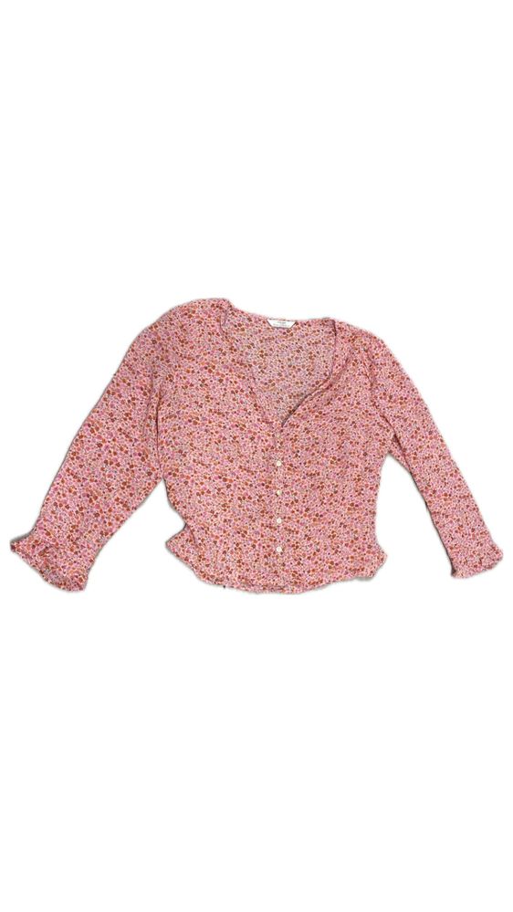 Рубашка розовая в цветочек от Marks&Spencer
