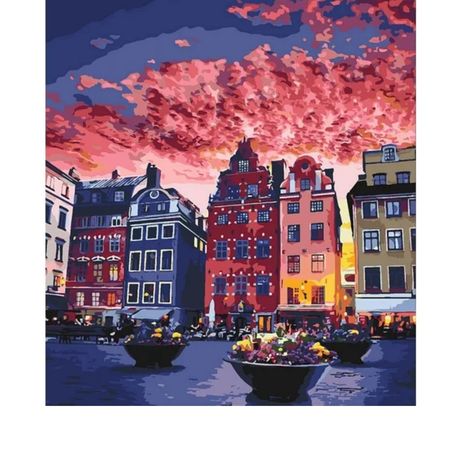 Картина по номерам Каникулы в Стокгольме КНО3558 Идейка 40x50см