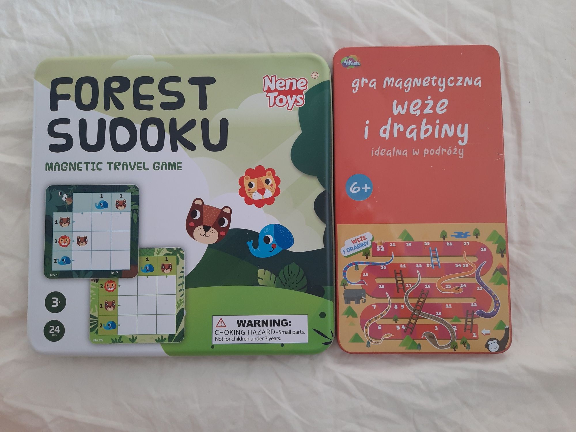 Gry podróżne węże i sudoku