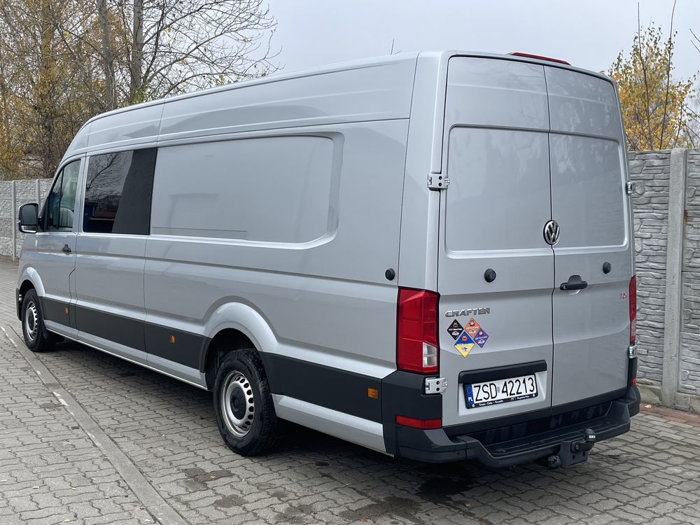 VW Crafter 180KM Automat L5H2 - brygadowy 3osobowy , full opcja !