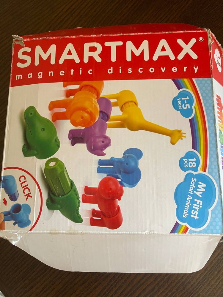 Smartmax магнитный конструктор safari animals