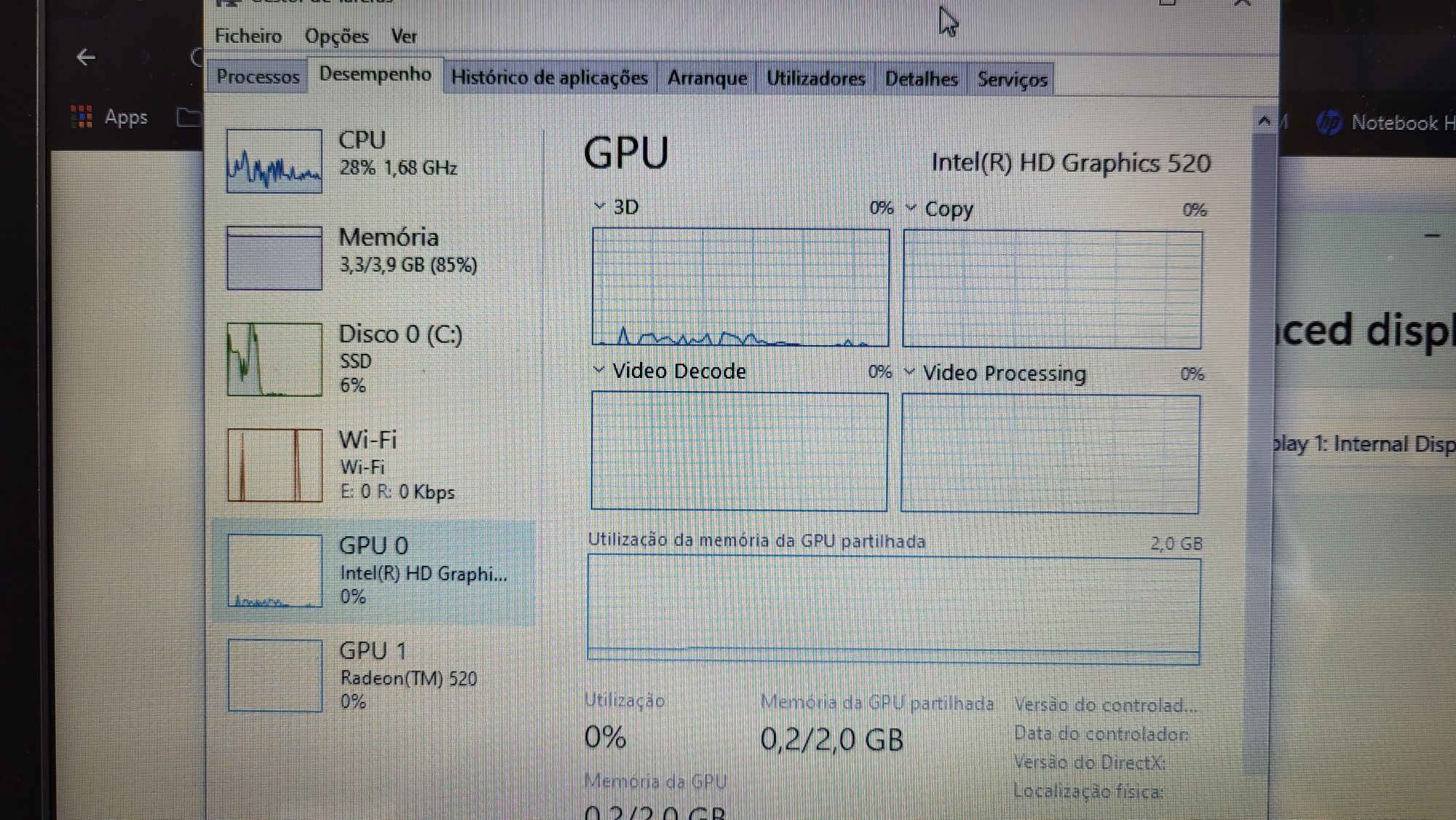 Portátil HP 15-bs003np