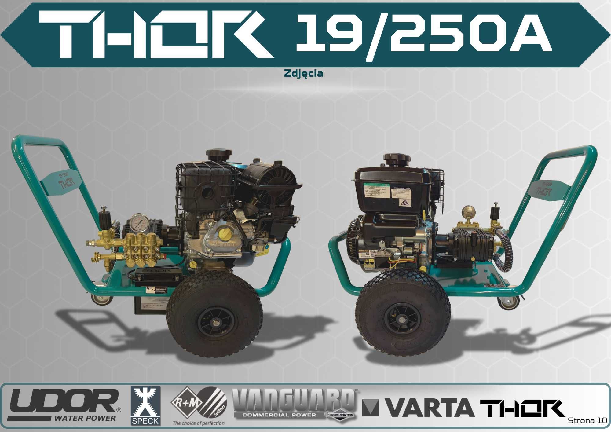 Myjka ciśnieniowa THOR 19/250A – 19L/min 250 bar *Vanguard 14KM*UDOR*