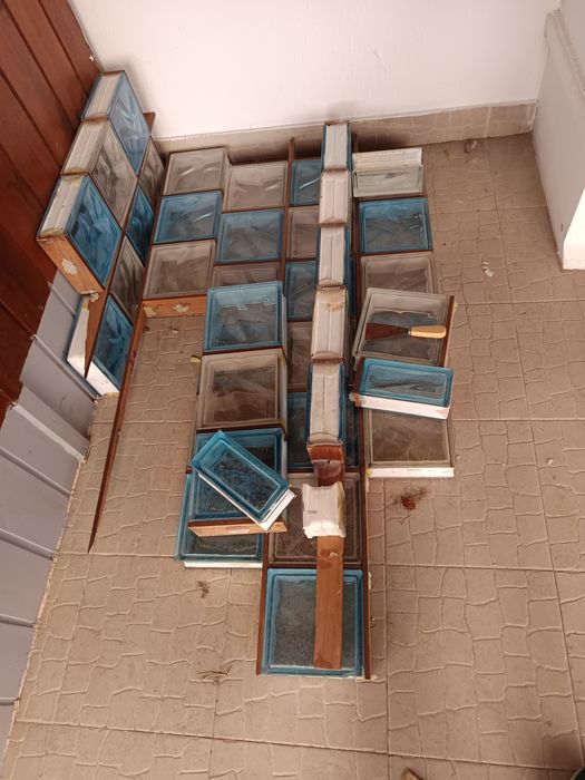 Tijolos vidros decorativos