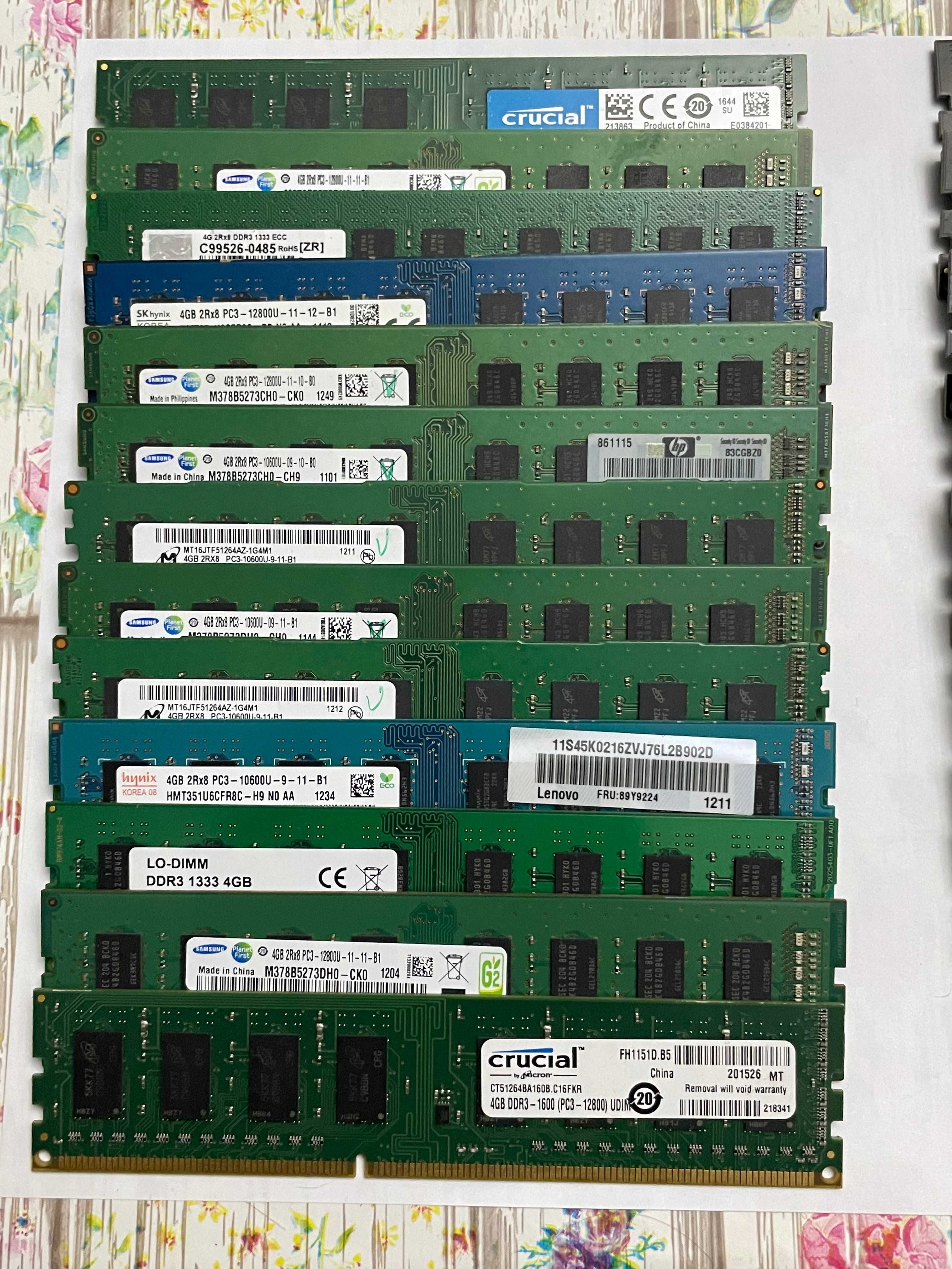 Memorias DDR3 4gb para PC,ler anuncio