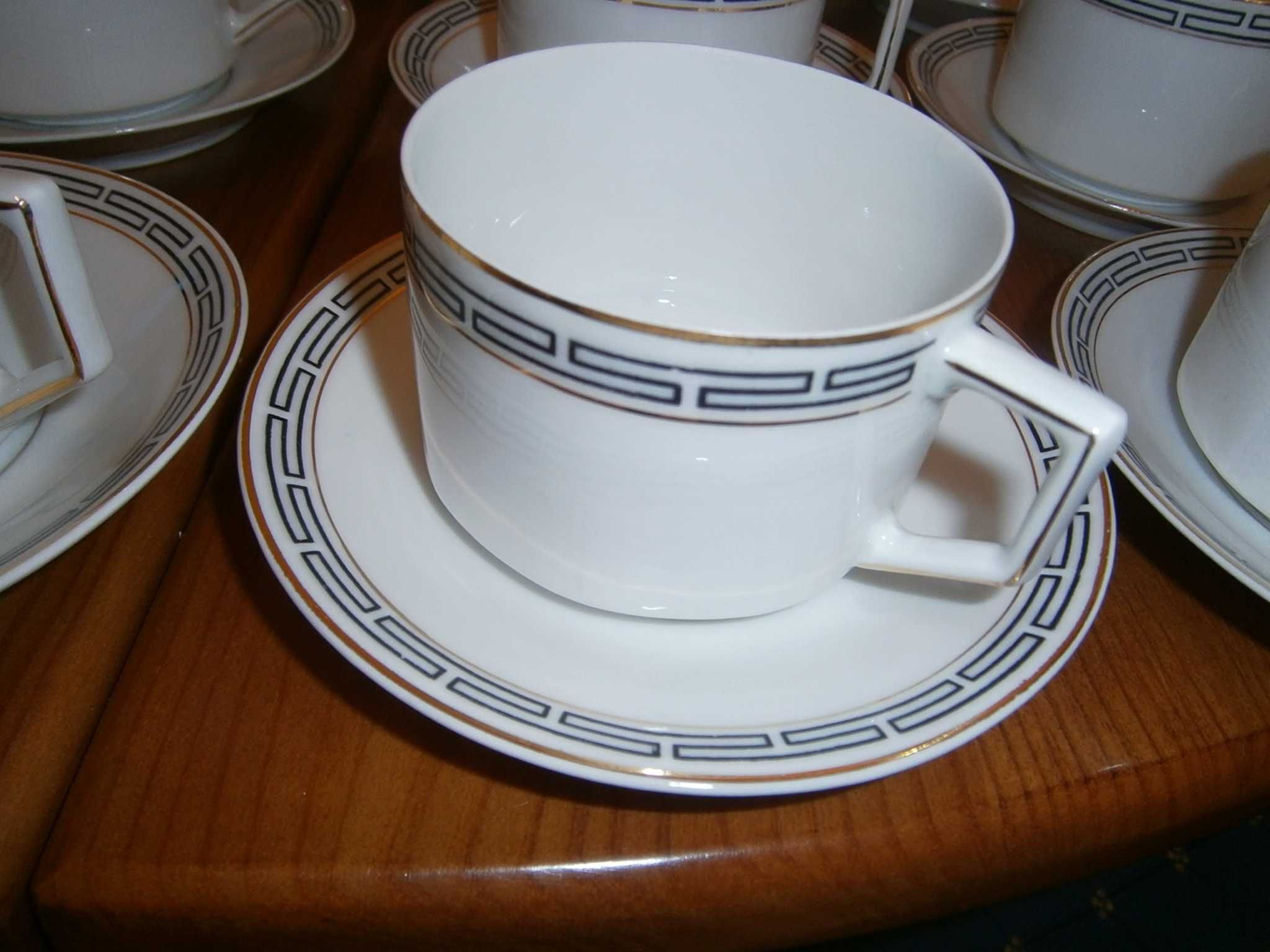 Serviço Chá porcelana antiga alemã, raro, Bavaria, anos 1930/40