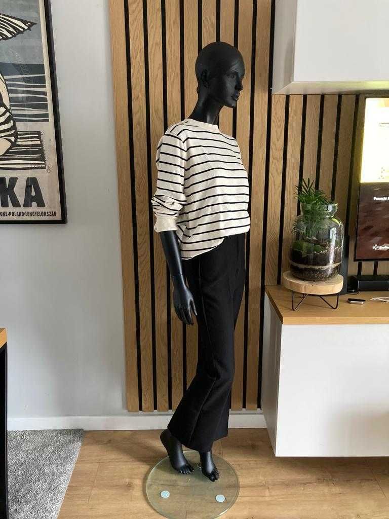 ZARA Dzianinowy sweter w paski r. XL 5536/228