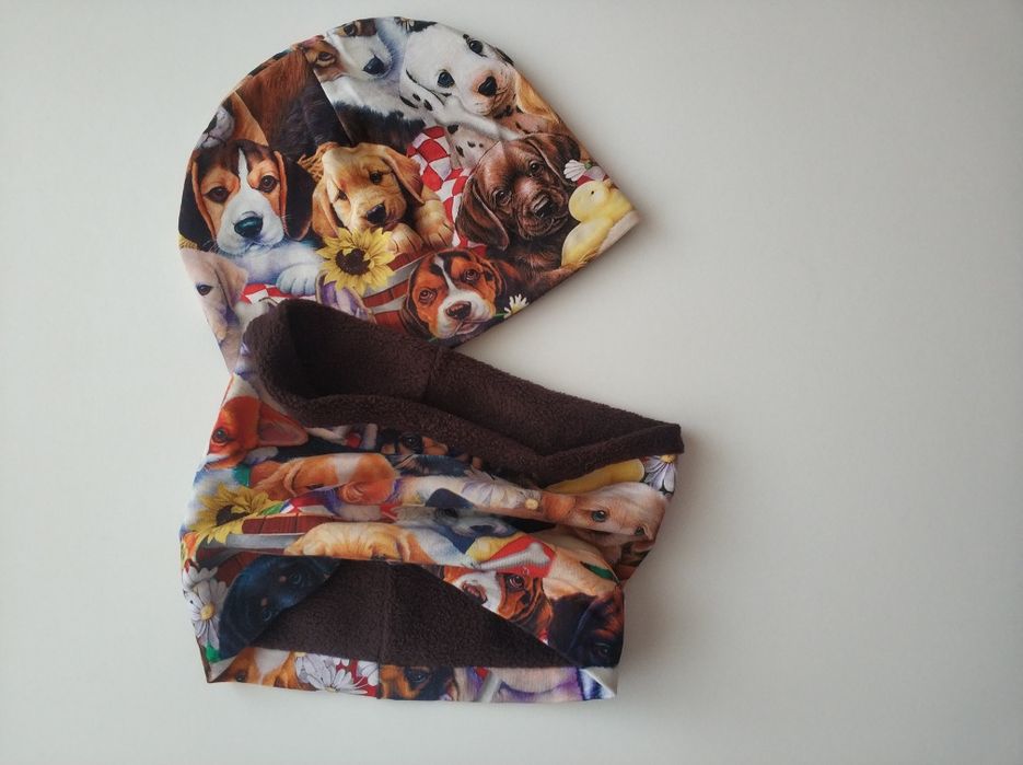 Теплий набір, шапка, снуд, шапка на флісі