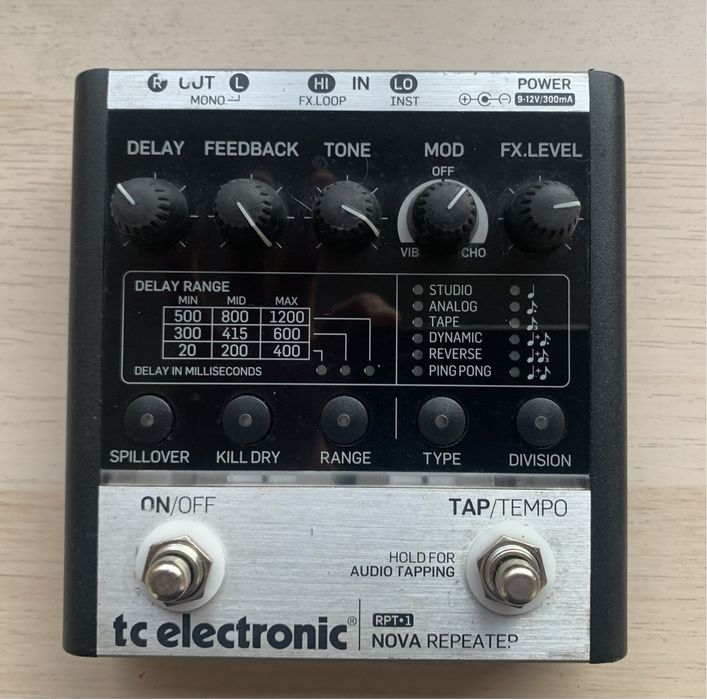 Pedal delay tc electronics nova repeater
