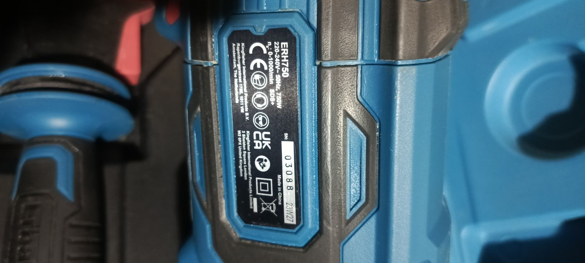 Młotowiertarka udarowa erbauer SDS plus erh750