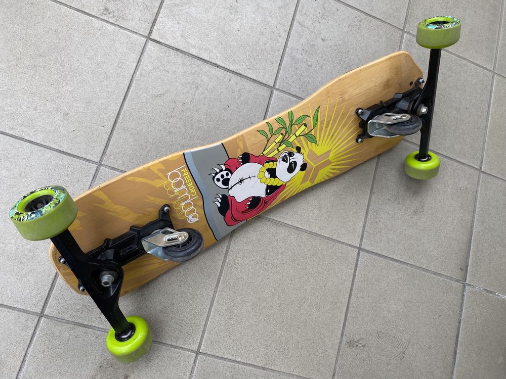Freebord Bamboo Panboo 85, snowboard na kółkach, longboard
