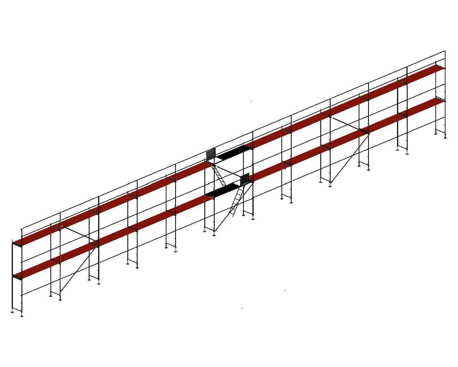 Rusztowanie systemowe pletak 200 m2