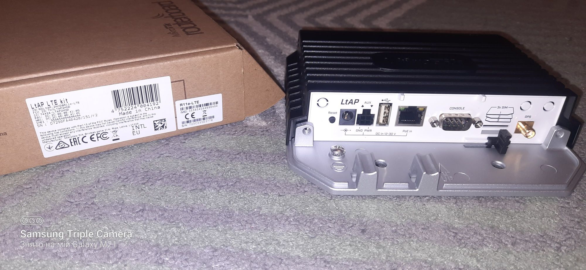 Wi-Fi Mikrotik RBLtAP-2HnD&R11e-LTE