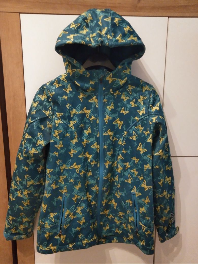 Softshell z kapturem  Crivit ( polar wewnątrz) r.146/152