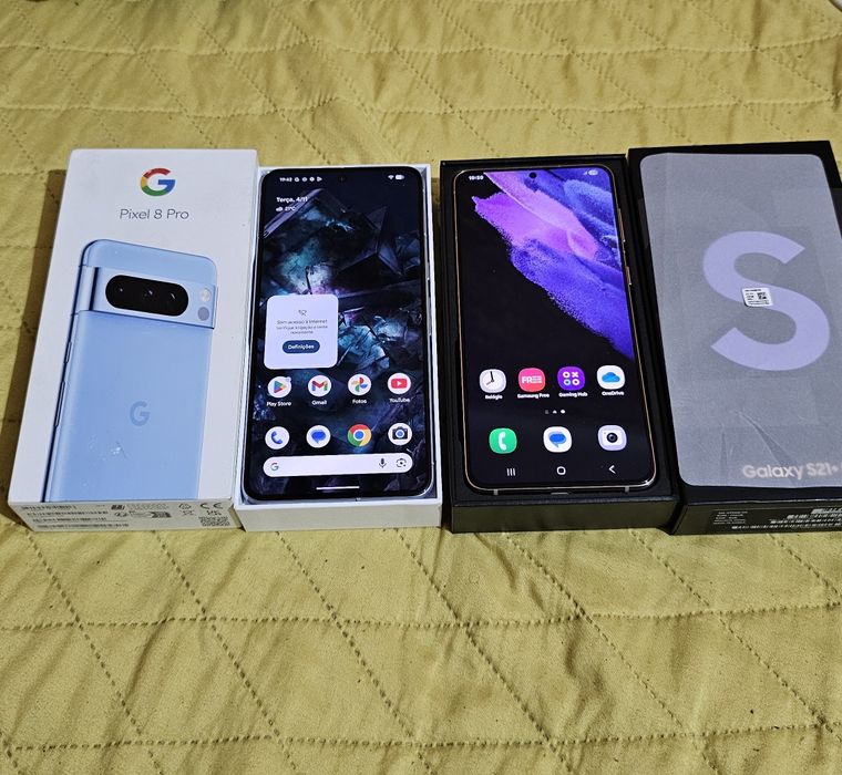 Google pixel 8 pro e s21+ novos