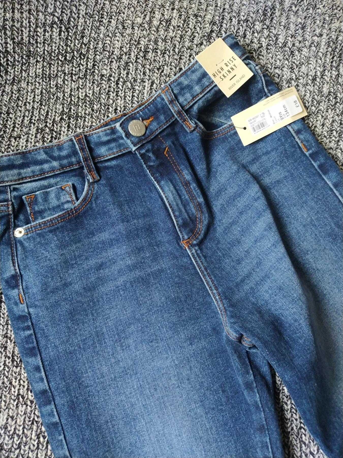 Джинсы River island skinny высокая посадка скинни джинси штани