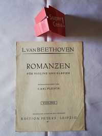 nuty "2 romanse" Ludwig van Beethoven