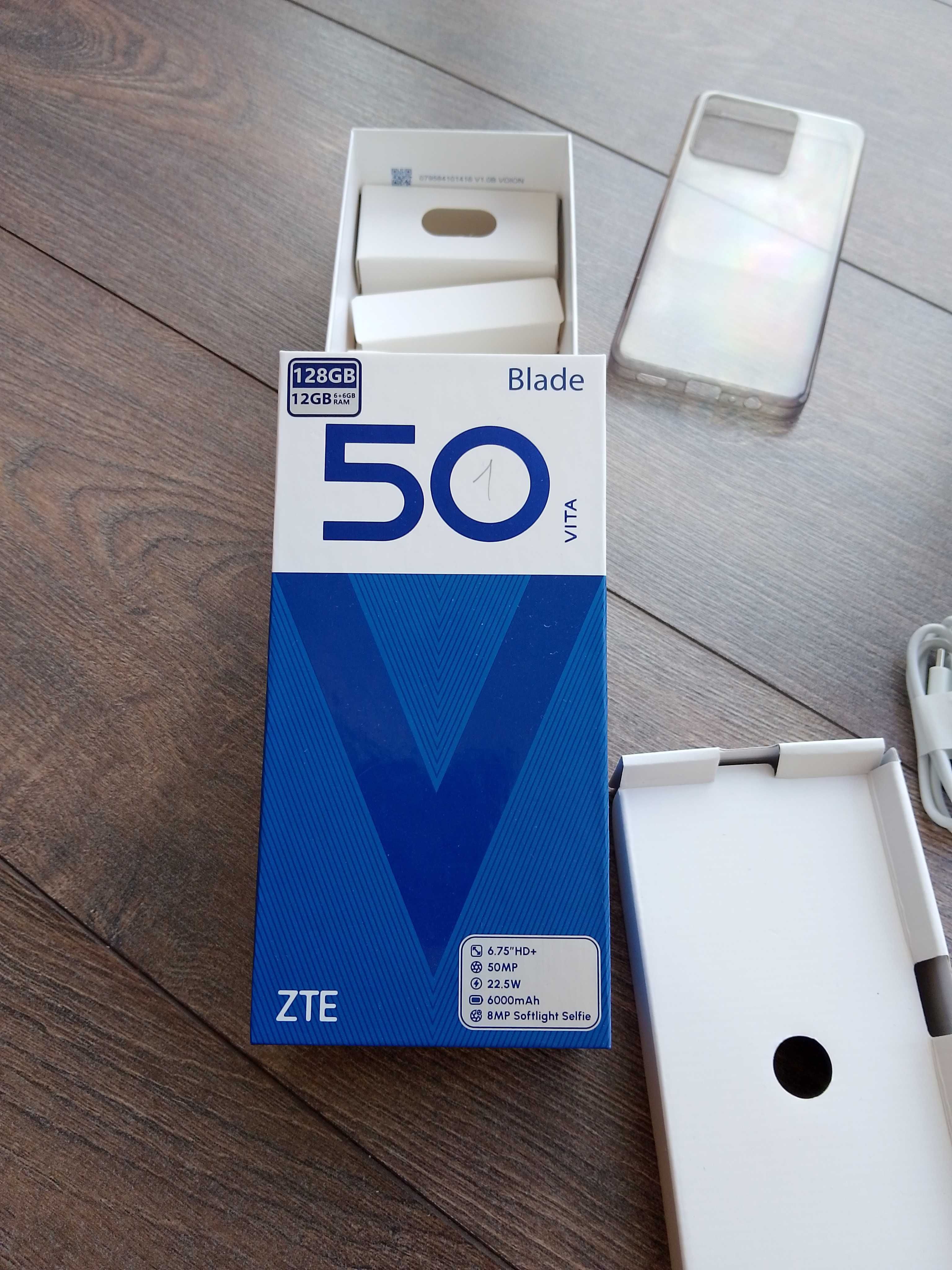 ZTE Blade V50 Vita 6/128 как новый, в коробке + чехол + защита стекла