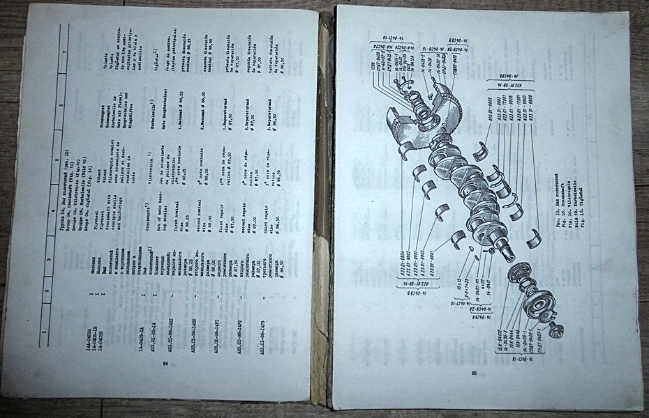 Katalog części zamiennych spycharka ciągnik DT 75, 75 B