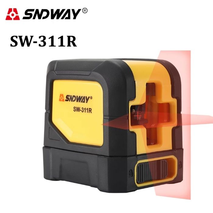 Лазерный уровень нивелир SNDWAY SW-311R красный луч + кронштейн / G