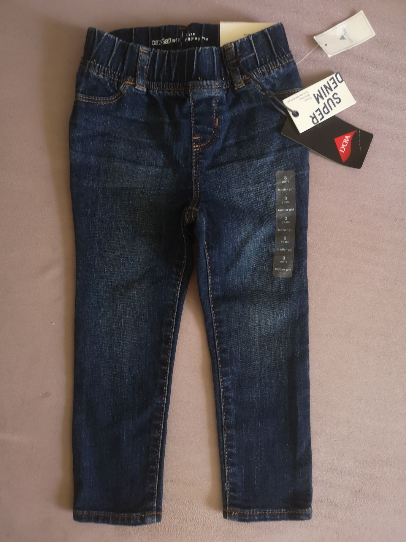 Spodnie jeansowe babyGap, 98-104 cm, dziew. 3 lata, nowe