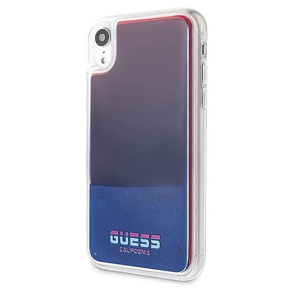 Etui Guess California Glow in the dark na iPhone Xr - czerwone