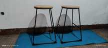 Conjunto de 2 Bancos Altos