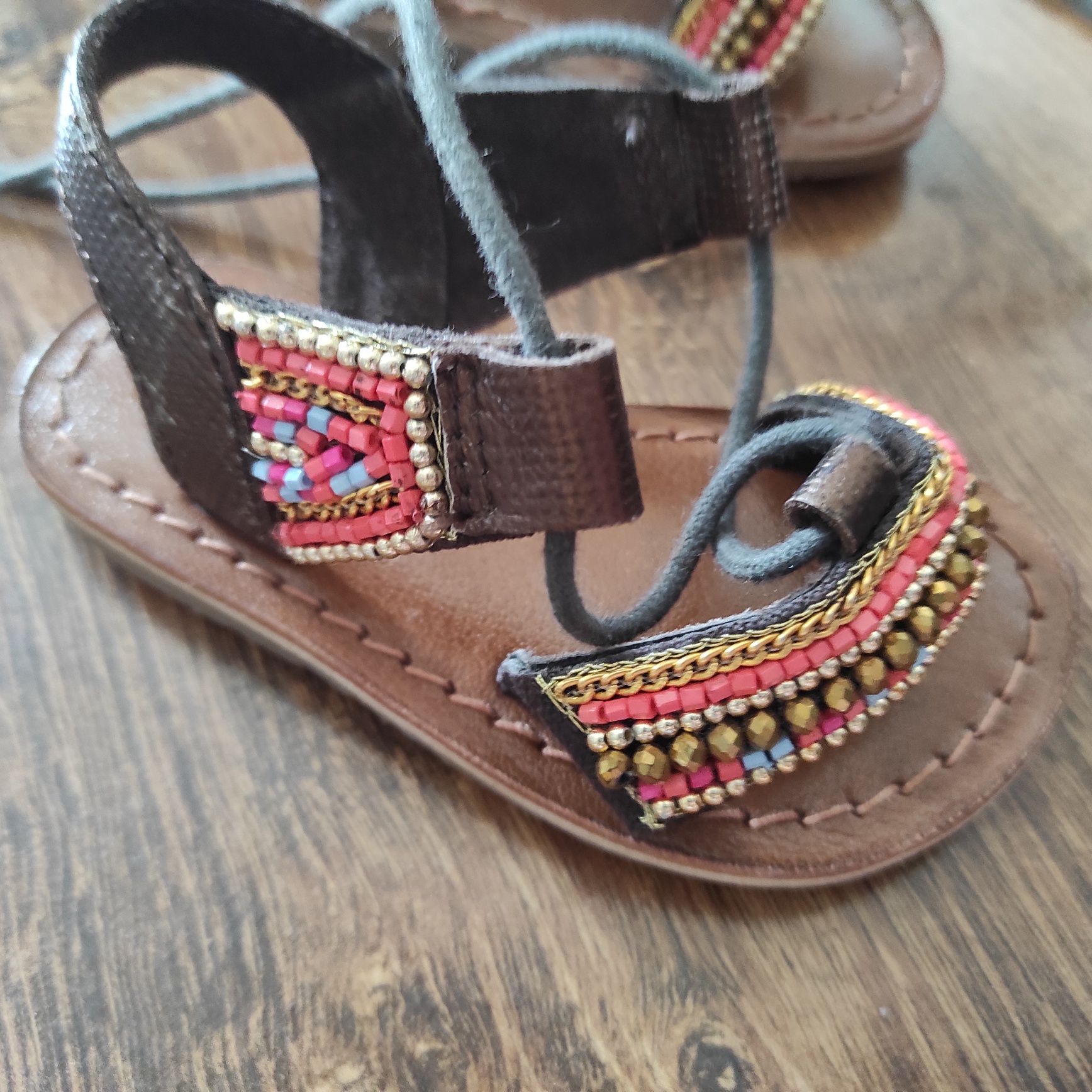 Sandałki sandały buty buciki klapki Rzymianki dla dziewczynki niechodk