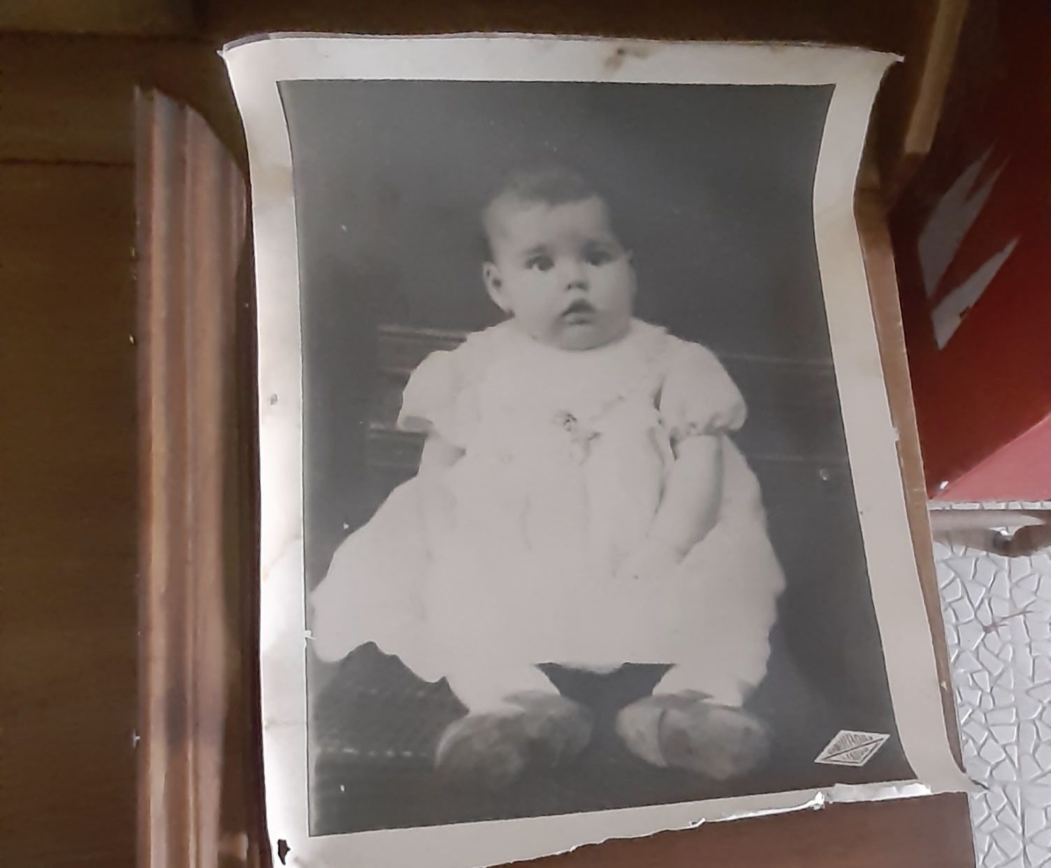 Foto bebé anos 30 para colecionadores ou decoração rustica