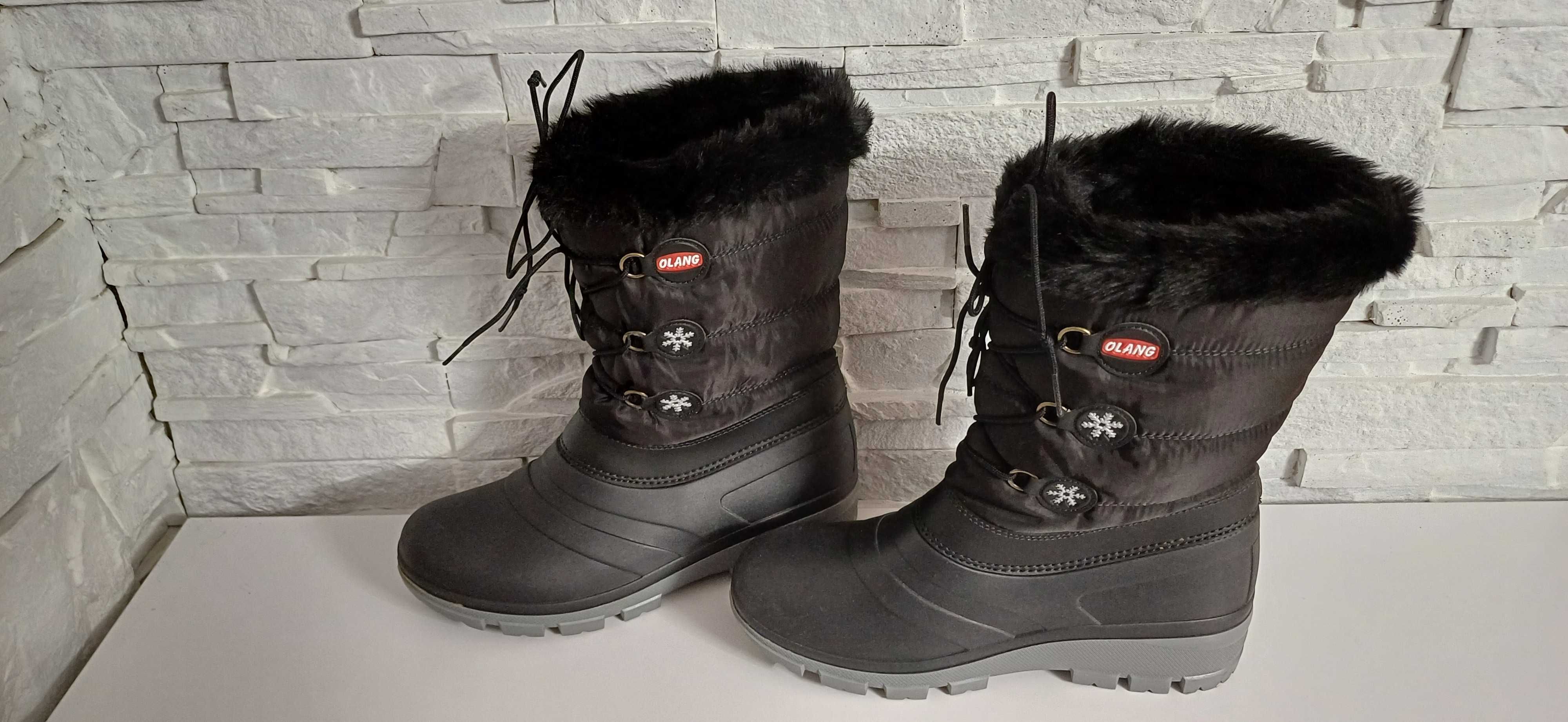 Nowe śniegowce OLANG roz.41-42 wkł.26,5 cm.